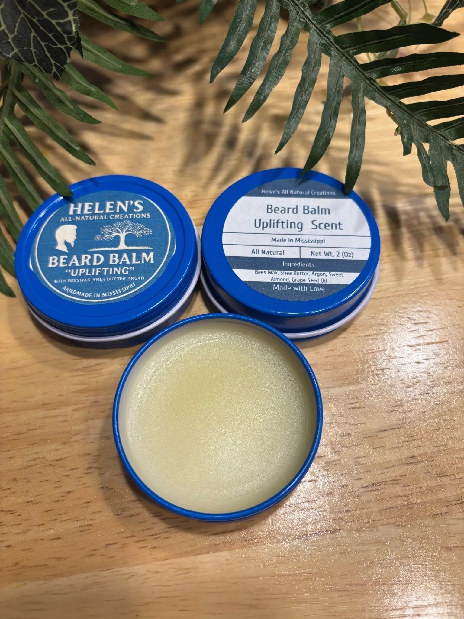 Uplifting Beard Balm by Helen's All Natural Creations, natural skincare main product photo