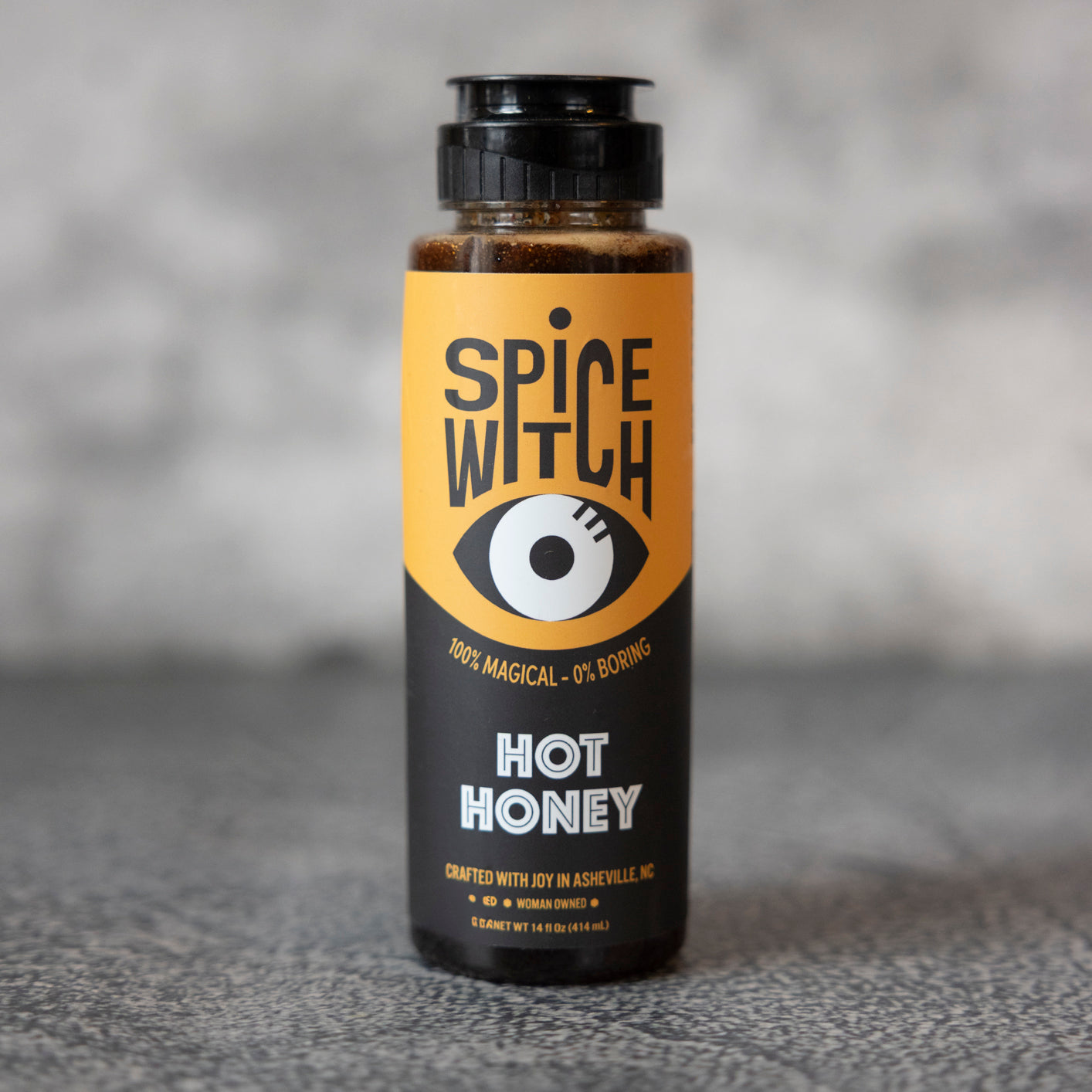 Hot Honey – Squeeze Bottle | Sweet Heat Made to Drizzle by Spice Witch, Southern food gift main product photo