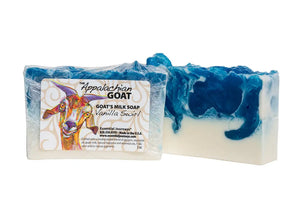 Vanilla Goats Milk Soap Slice 5 Oz. by Essential Journeys, natural skincare main product photo