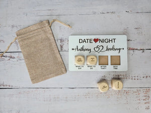 Valentines Gift, Couples date decision dice-Personalized Valentines Gift- Date night by EverLee Creations, party games detail photo 3