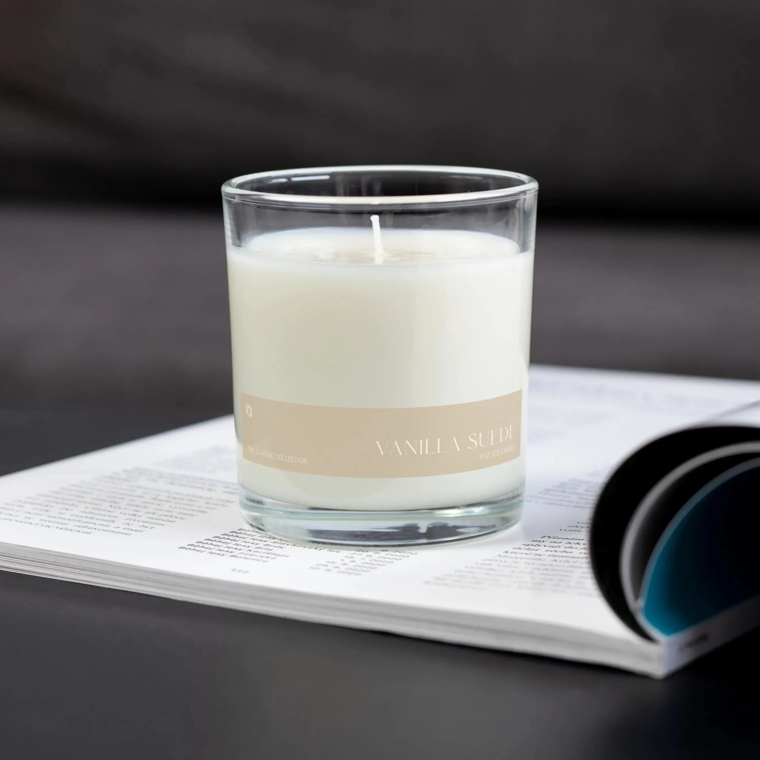 Vanilla Suede Soy Candle by Pretty Honest Candles