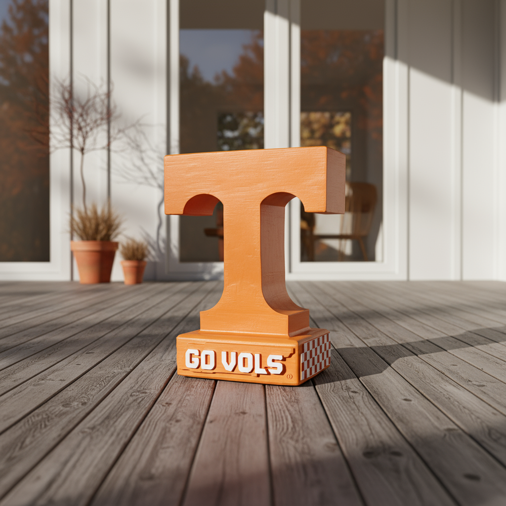 Tennessee Volunteers Power T Garden Statue alternate view 2