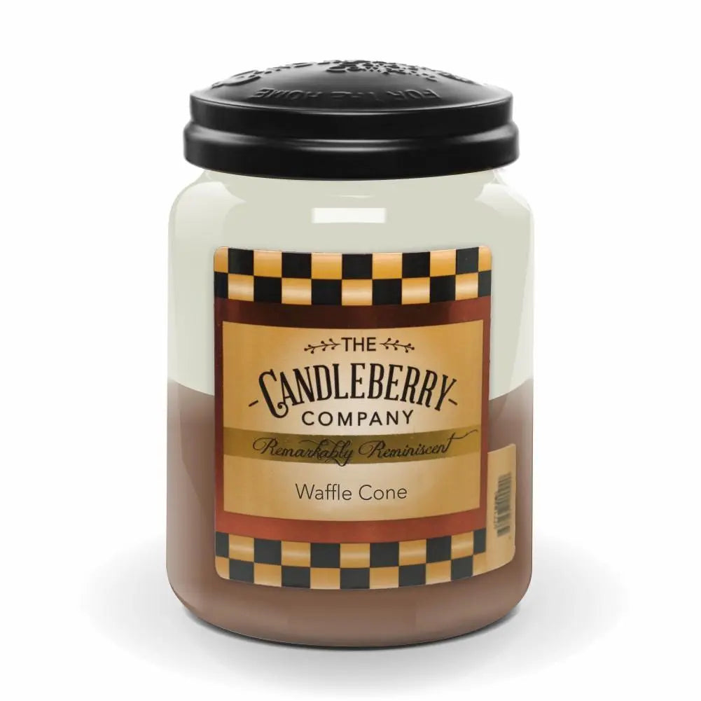 Waffle Cone™, Large Jar Candle (Collective) by The Candleberry® Candle Company, scented candle main product photo