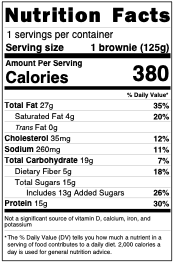 Walnut Protein Brownie by Sweet Addison's, product view 4