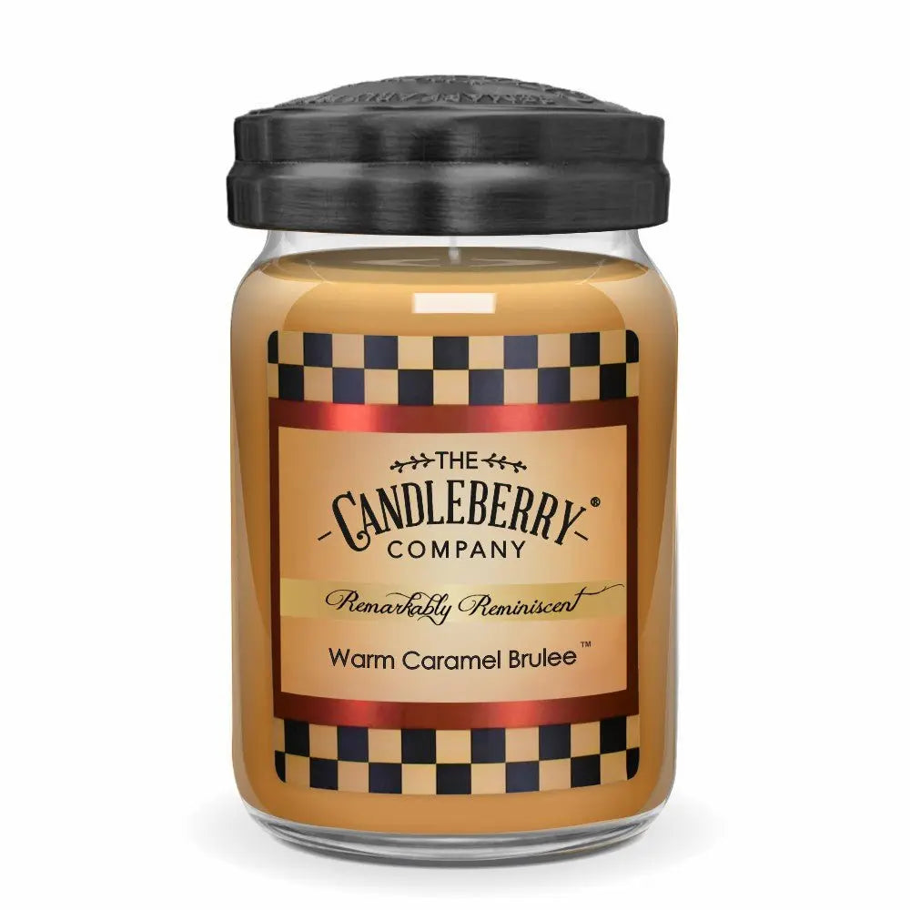 Warm Caramel Brulee™, Large Jar Candle (Collective) by The Candleberry® Candle Company, scented candle main product photo