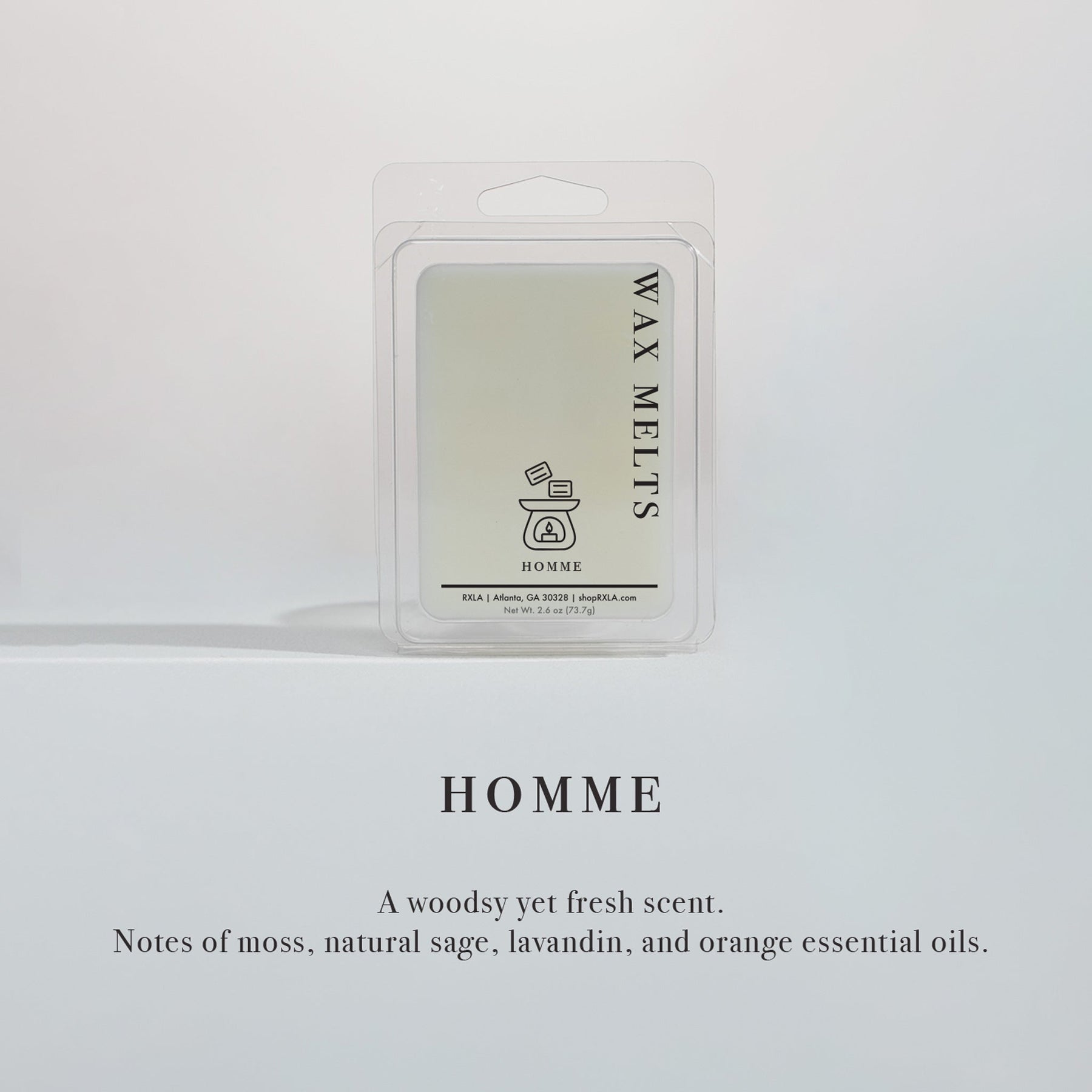 Homme Soy Wax Melts by RXLA, product photo 2 of 4