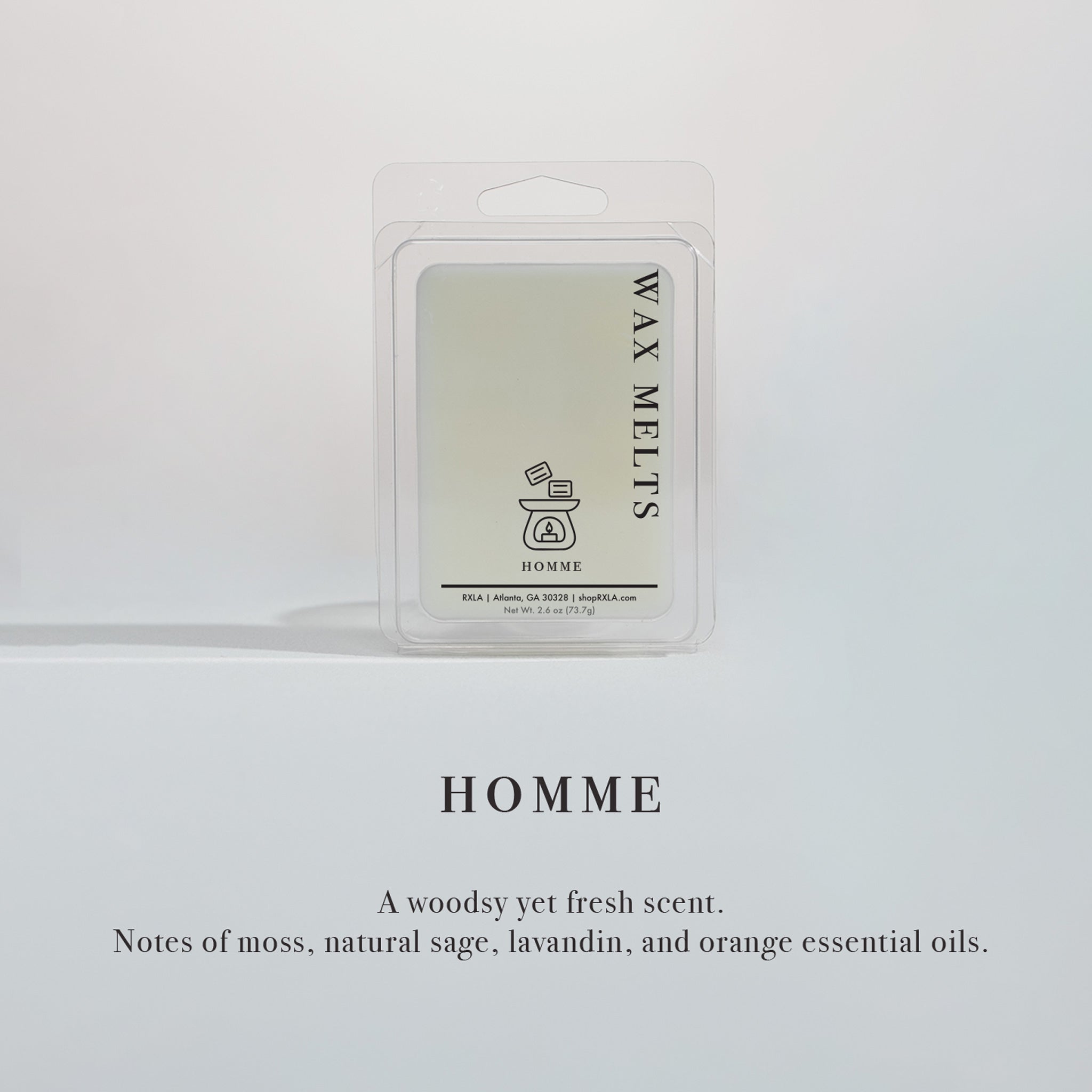 Homme Soy Wax Melts by RXLA, product photo 2 of 4