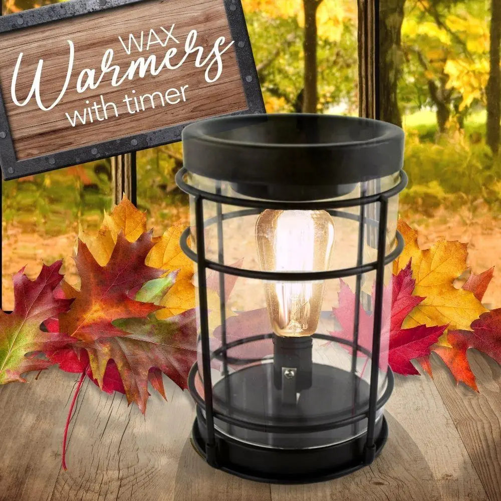 Wax Melt Warmer, W/ Safety Timer & Edison Bulb (Collective) by The Candleberry® Candle Company, scented candle detail photo 3