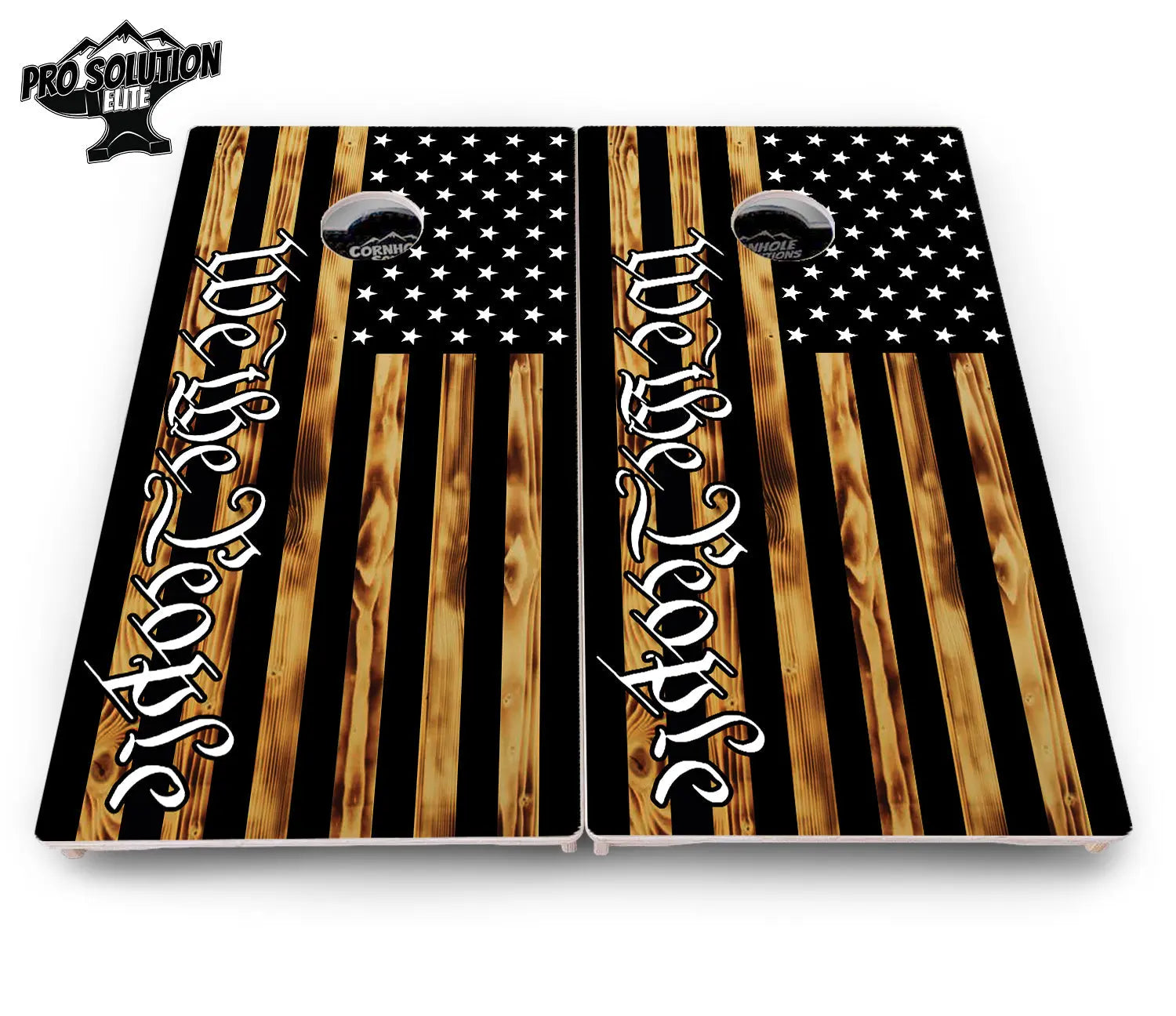 We The People USA Flag Cornhole Boards - Pro Solution Elite Series by Cornhole Solutions, custom cornhole board detail photo 4