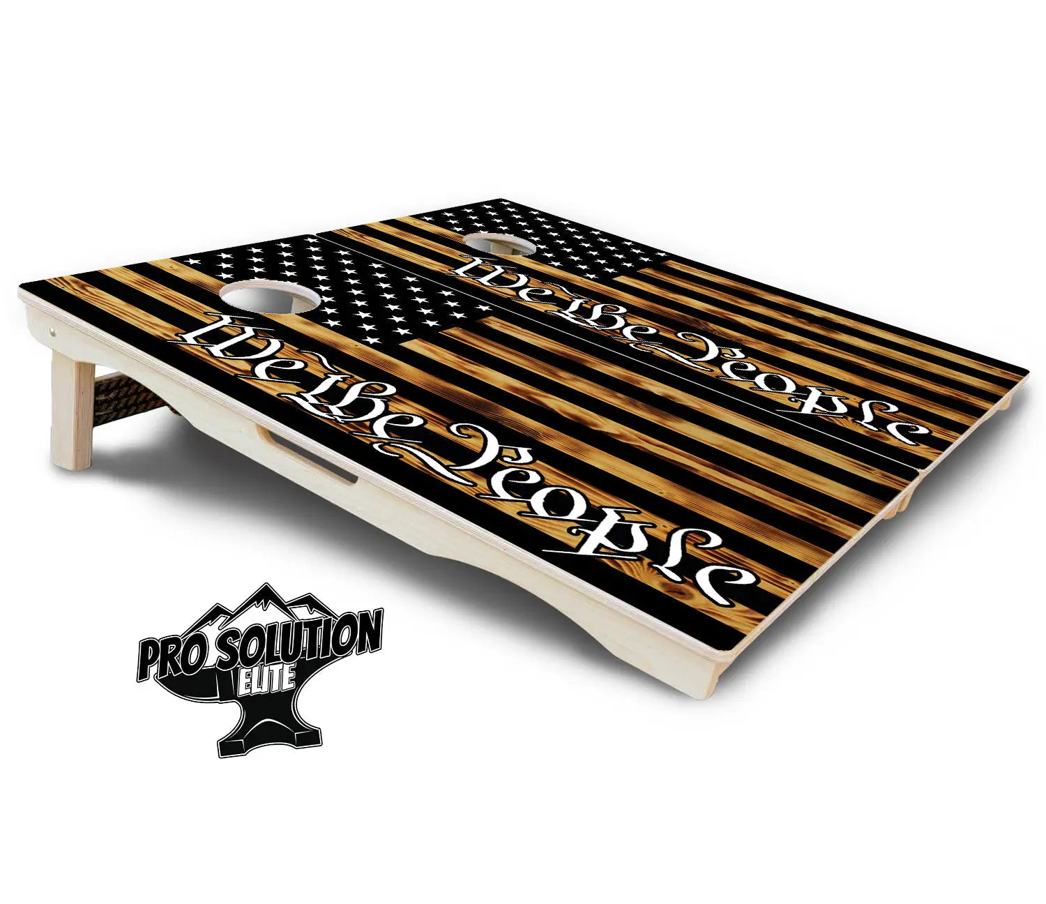 We The People USA Flag Cornhole Boards - Pro Solution Elite Series by Cornhole Solutions, custom cornhole board detail photo 5