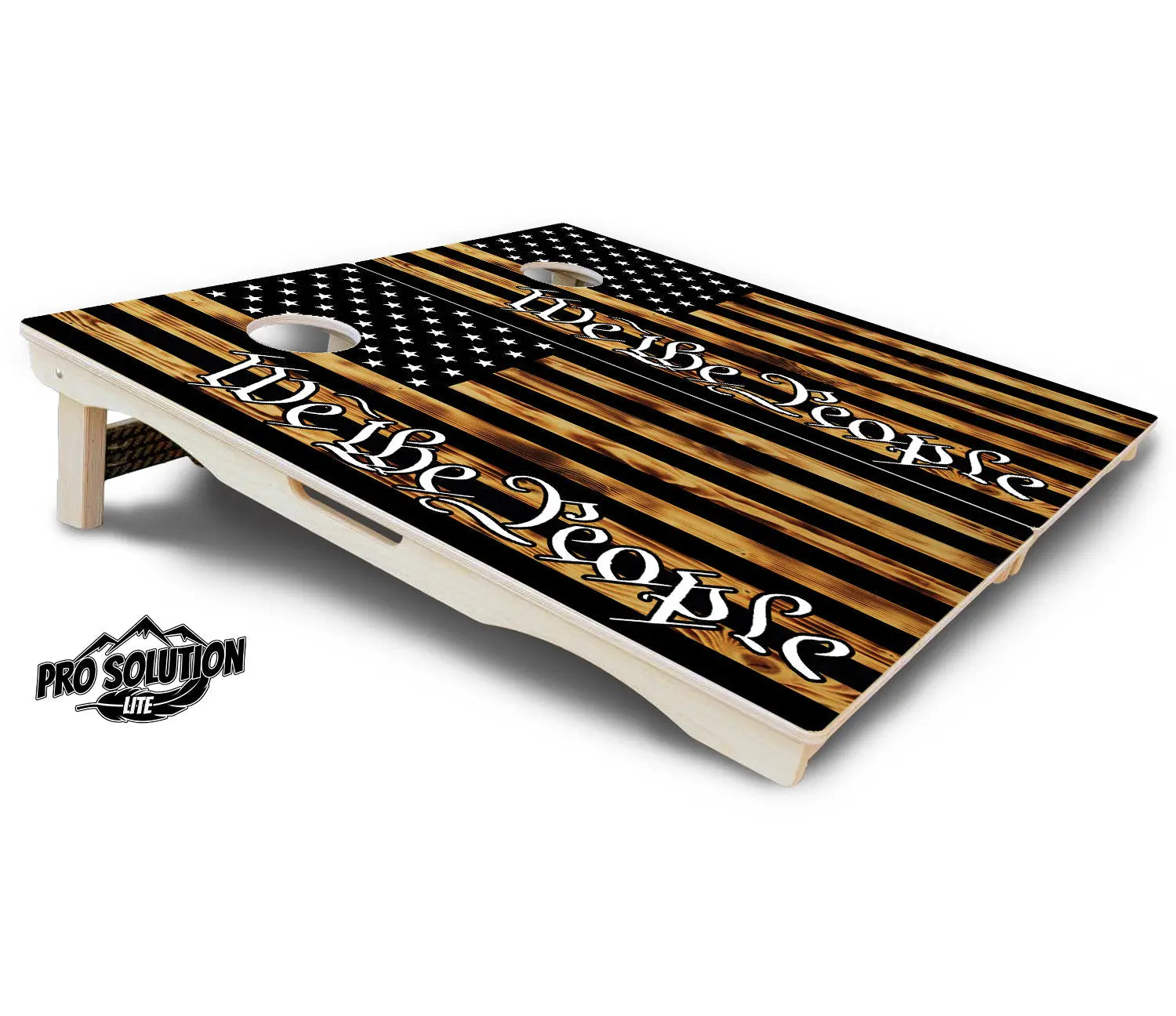 We The People USA Flag Cornhole Boards - Pro Solution Lite Series by Cornhole Solutions, custom cornhole board detail photo 5