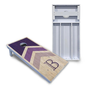 Wedding Arrows Cornhole Boards - All Weather Series - Purple by Cornhole Solutions, custom cornhole board main product photo