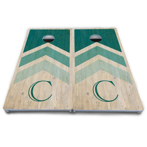 Wedding Arrows Cornhole Boards - All Weather Series - Teal by Cornhole Solutions, Southern food gift detail photo 5
