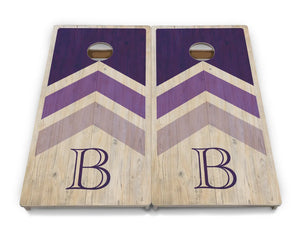 Wedding Arrows Cornhole Boards - Professional Tournament Series - Purple by Cornhole Solutions, custom cornhole board detail photo 2