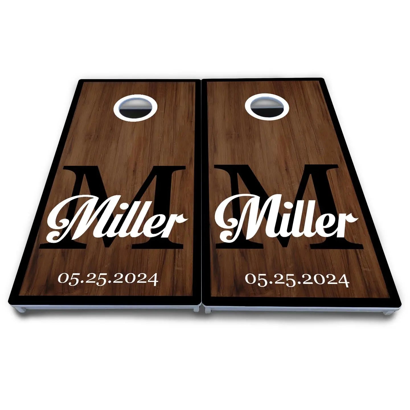 Wedding Letter Name Cornhole Boards - All Weather Series by Cornhole Solutions, custom cornhole board detail photo 4