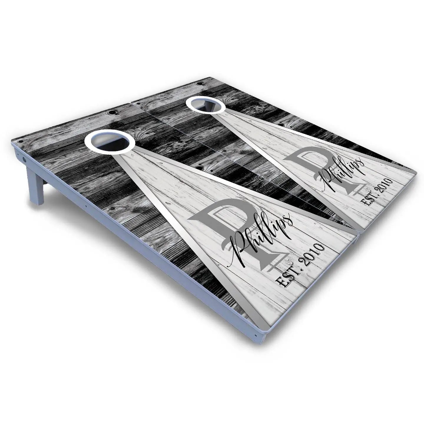 Wedding Triangle Cornhole Boards - All Weather Series by Cornhole Solutions, custom cornhole board detail photo 3