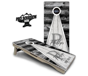 Wedding Triangle Cornhole Boards - Pro Solution Elite Series by Cornhole Solutions, custom cornhole board detail photo 2