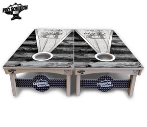 Wedding Triangle Cornhole Boards - Pro Solution Elite Series by Cornhole Solutions, custom cornhole board detail photo 3