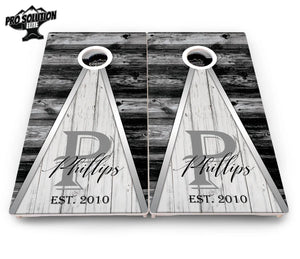 Wedding Triangle Cornhole Boards - Pro Solution Elite Series by Cornhole Solutions, custom cornhole board detail photo 4