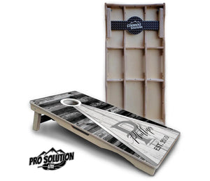 Wedding Triangle Cornhole Boards - Pro Solution Lite Series by Cornhole Solutions, custom cornhole board main product photo