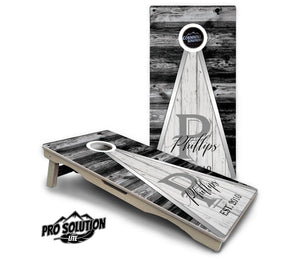Wedding Triangle Cornhole Boards - Pro Solution Lite Series by Cornhole Solutions, custom cornhole board detail photo 2