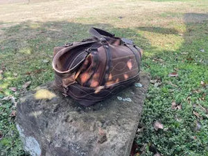 Weekend Bag by Kw Leatherworks, handmade leather goods detail photo 5
