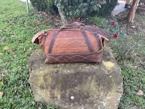 Weekend Bag by Kw Leatherworks, handmade leather goods detail photo 10