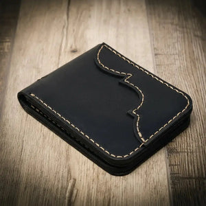Western Bifold Wallet by Bull Sheath Leather, handmade leather goods detail photo 21