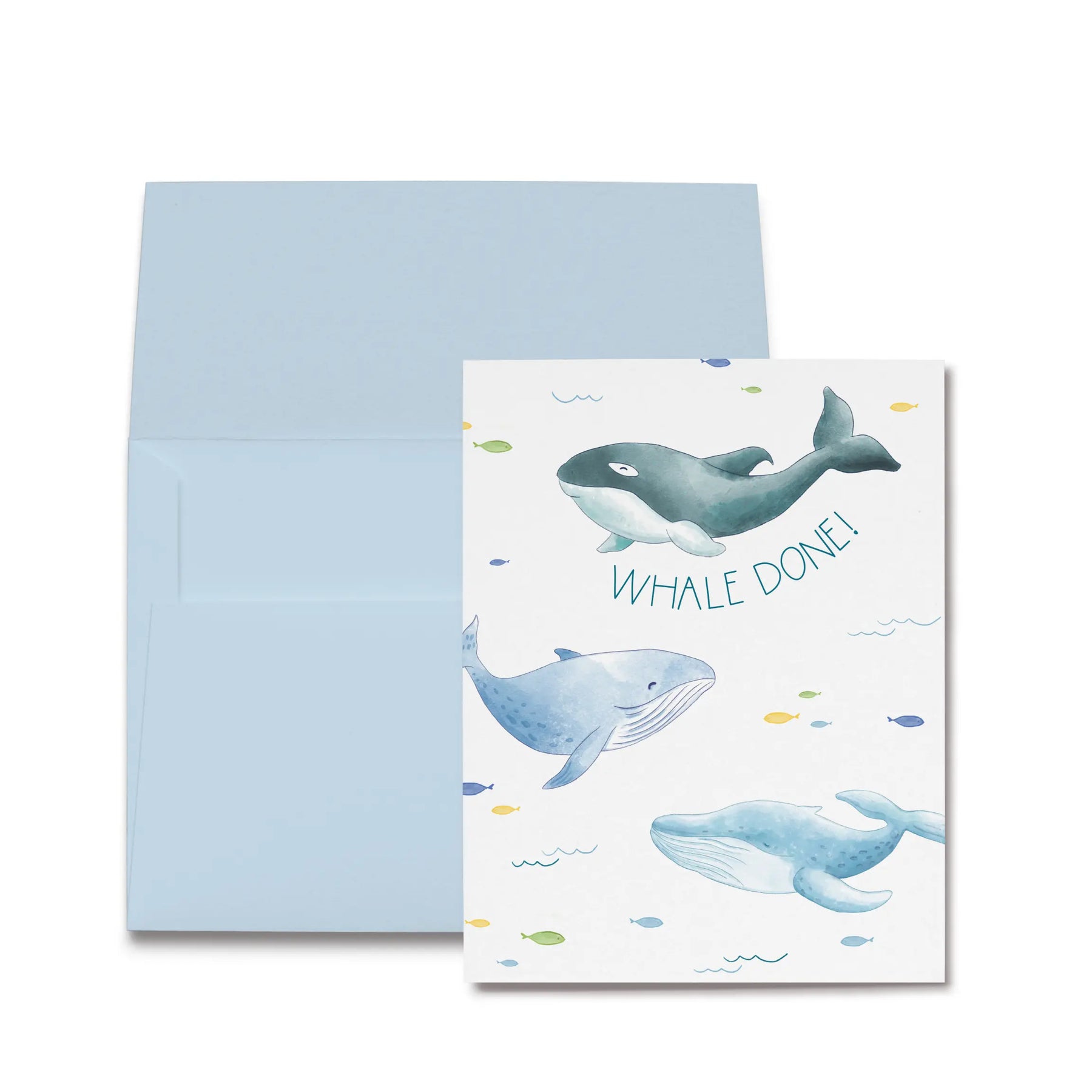 Whale Done Folded Card by Nola Tawk, paper gift main product photo