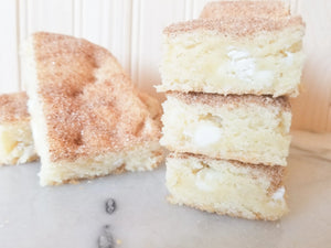 White Chocolate Snickerdoodle Blondies by Let's Get Baked Artisan Desserts, Southern food gift main product photo