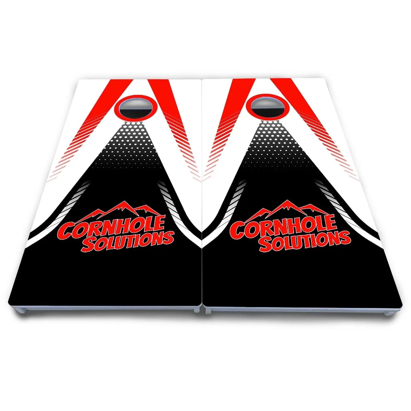 White Jersey Cornhole Boards - All Weather Series by Cornhole Solutions, custom cornhole board detail photo 3