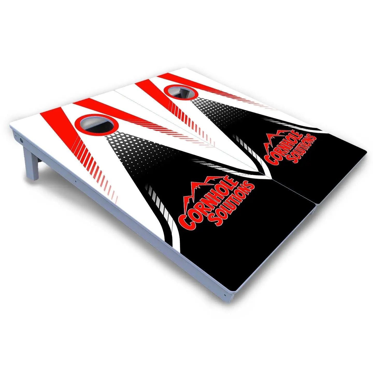 White Jersey Cornhole Boards - All Weather Series by Cornhole Solutions, custom cornhole board detail photo 4