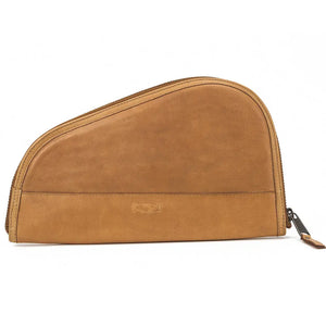 White Wing Leather Hunting Pistol Case by Mission Mercantile Leather Goods, handmade leather goods detail photo 7