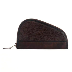 White Wing Leather Hunting Pistol Case by Mission Mercantile Leather Goods, handmade leather goods detail photo 9