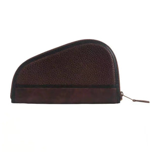White Wing Leather Hunting Pistol Case by Mission Mercantile Leather Goods, handmade leather goods detail photo 10