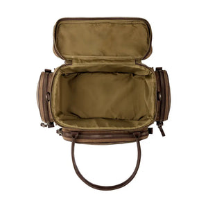 White Wing Waxed Canvas Guide Bag by Mission Mercantile Leather Goods, handmade leather goods detail photo 6