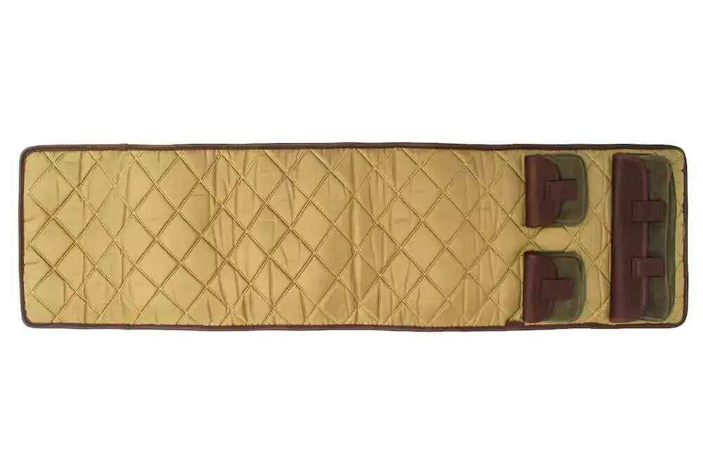 White Wing Waxed Canvas Gun Cleaning Mat by Mission Mercantile Leather Goods, handmade leather goods detail photo 10