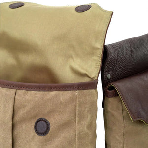 White Wing Waxed Canvas Hunting Heritage Bird Bag Set by Mission Mercantile Leather Goods, handmade leather goods detail photo 13