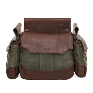 White Wing Waxed Canvas Hunting Heritage Bird Bag Set by Mission Mercantile Leather Goods, handmade leather goods detail photo 15