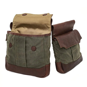 White Wing Waxed Canvas Hunting Heritage Bird Bag Set by Mission Mercantile Leather Goods, handmade leather goods detail photo 18