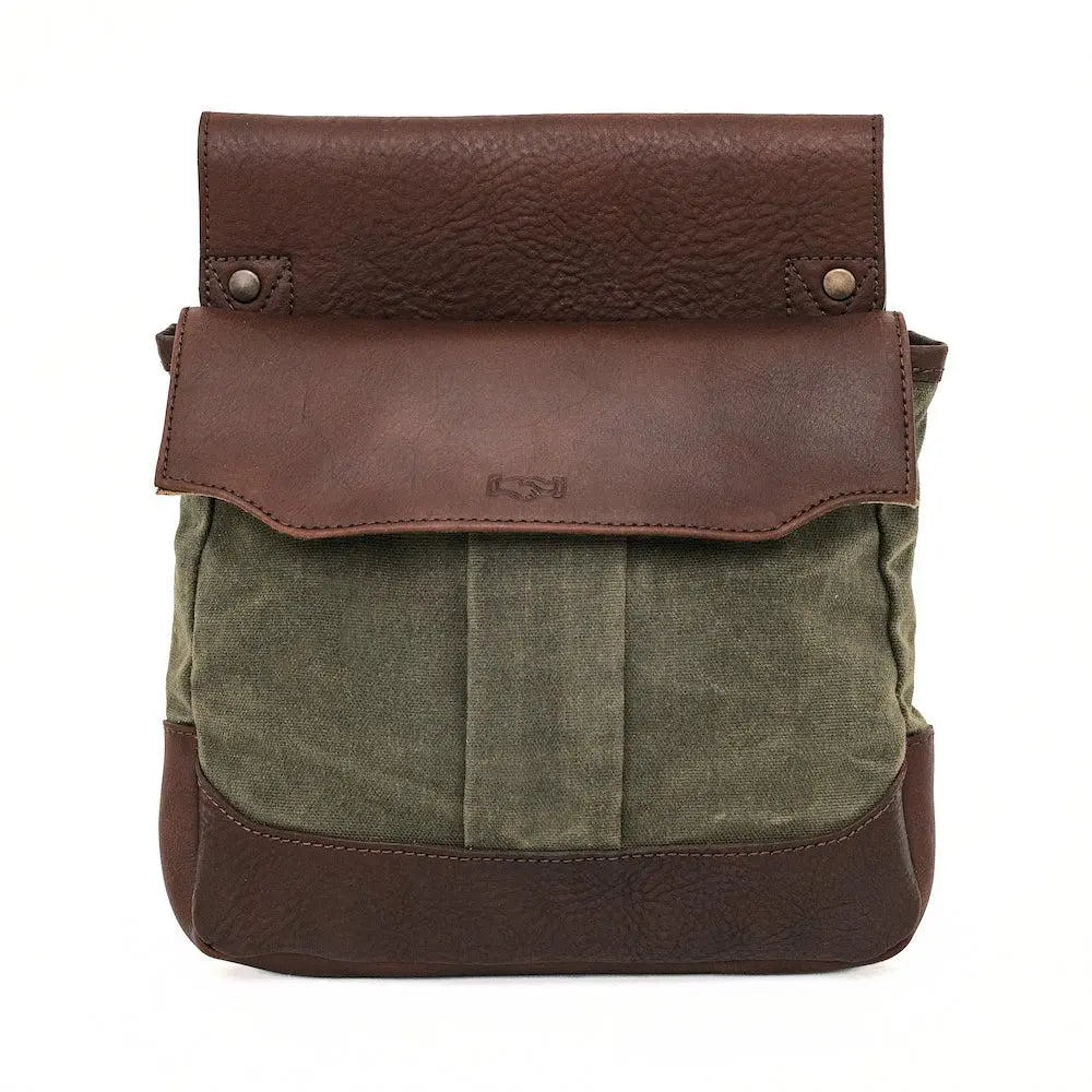 White Wing Waxed Canvas Hunting Heritage Bird Bag Set by Mission Mercantile Leather Goods, handmade leather goods detail photo 20