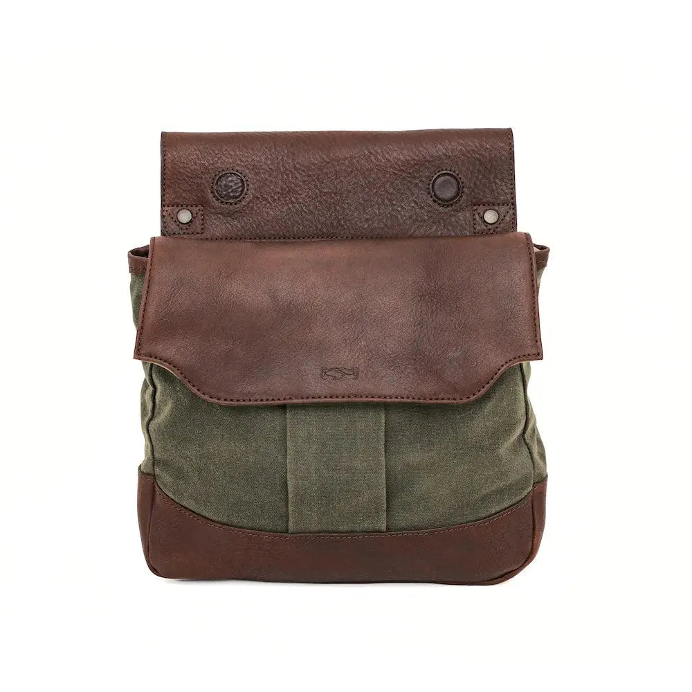 White Wing Waxed Canvas Hunting Heritage Bird Bag Set by Mission Mercantile Leather Goods, handmade leather goods detail photo 21