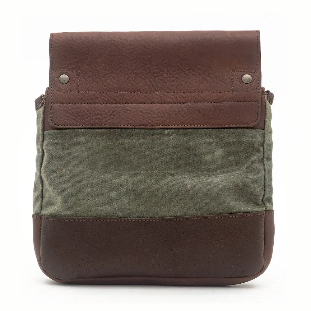 White Wing Waxed Canvas Hunting Heritage Bird Bag Set by Mission Mercantile Leather Goods, handmade leather goods detail photo 22
