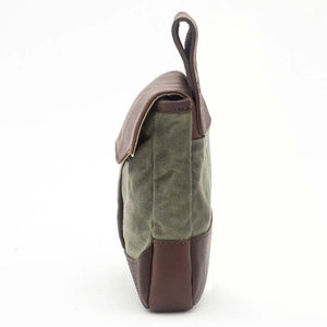 White Wing Waxed Canvas Hunting Heritage Bird Bag Set by Mission Mercantile Leather Goods, handmade leather goods detail photo 23