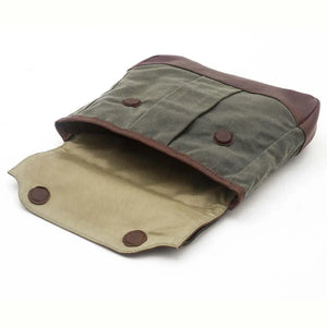 White Wing Waxed Canvas Hunting Heritage Bird Bag Set by Mission Mercantile Leather Goods, handmade leather goods detail photo 24