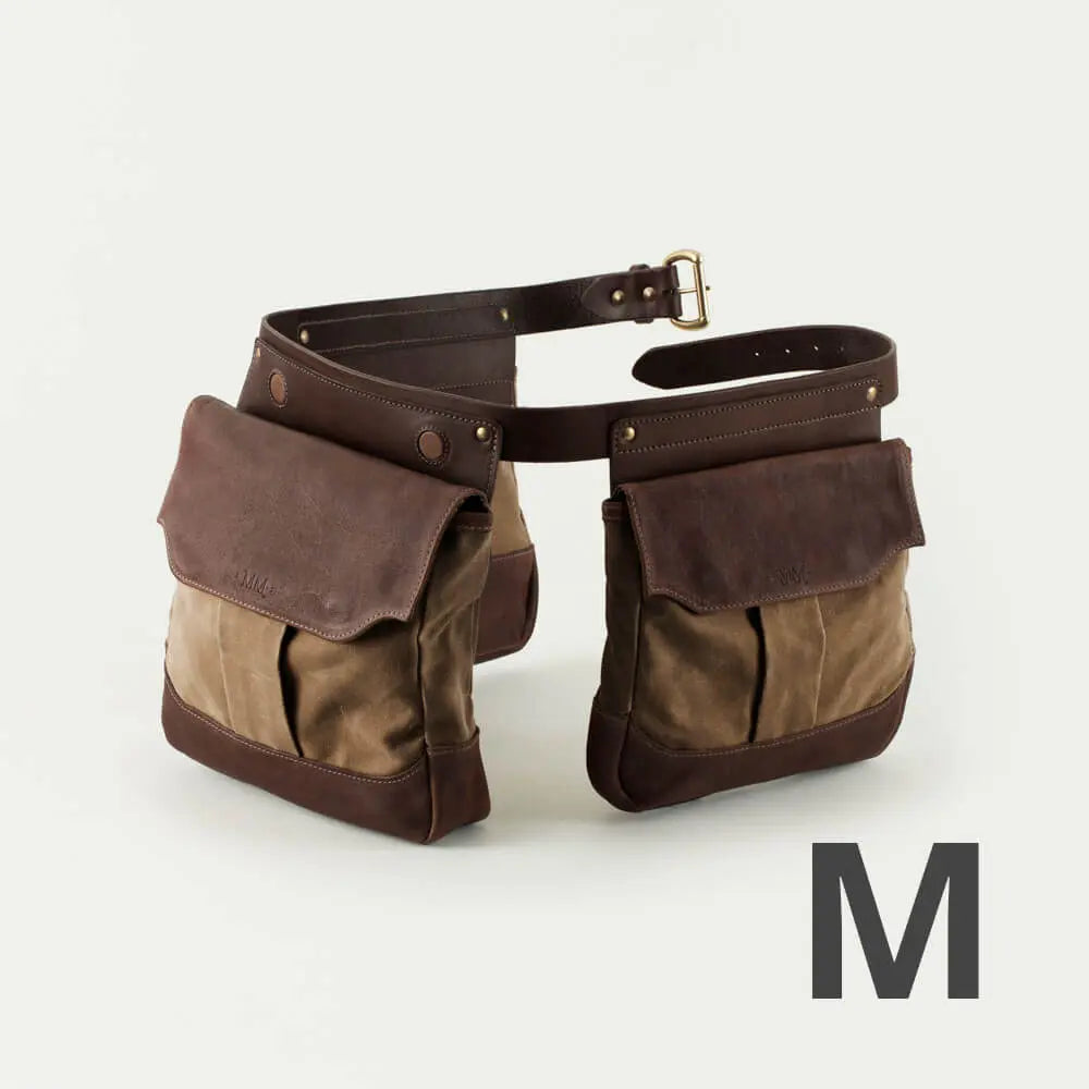 White Wing Waxed Canvas Hunting Heritage Bird Bag Trio by Mission Mercantile Leather Goods, handmade leather goods detail photo 35