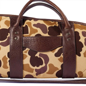 White Wing Waxed Canvas Hunting Rifle Case by Mission Mercantile Leather Goods, handmade leather goods detail photo 14