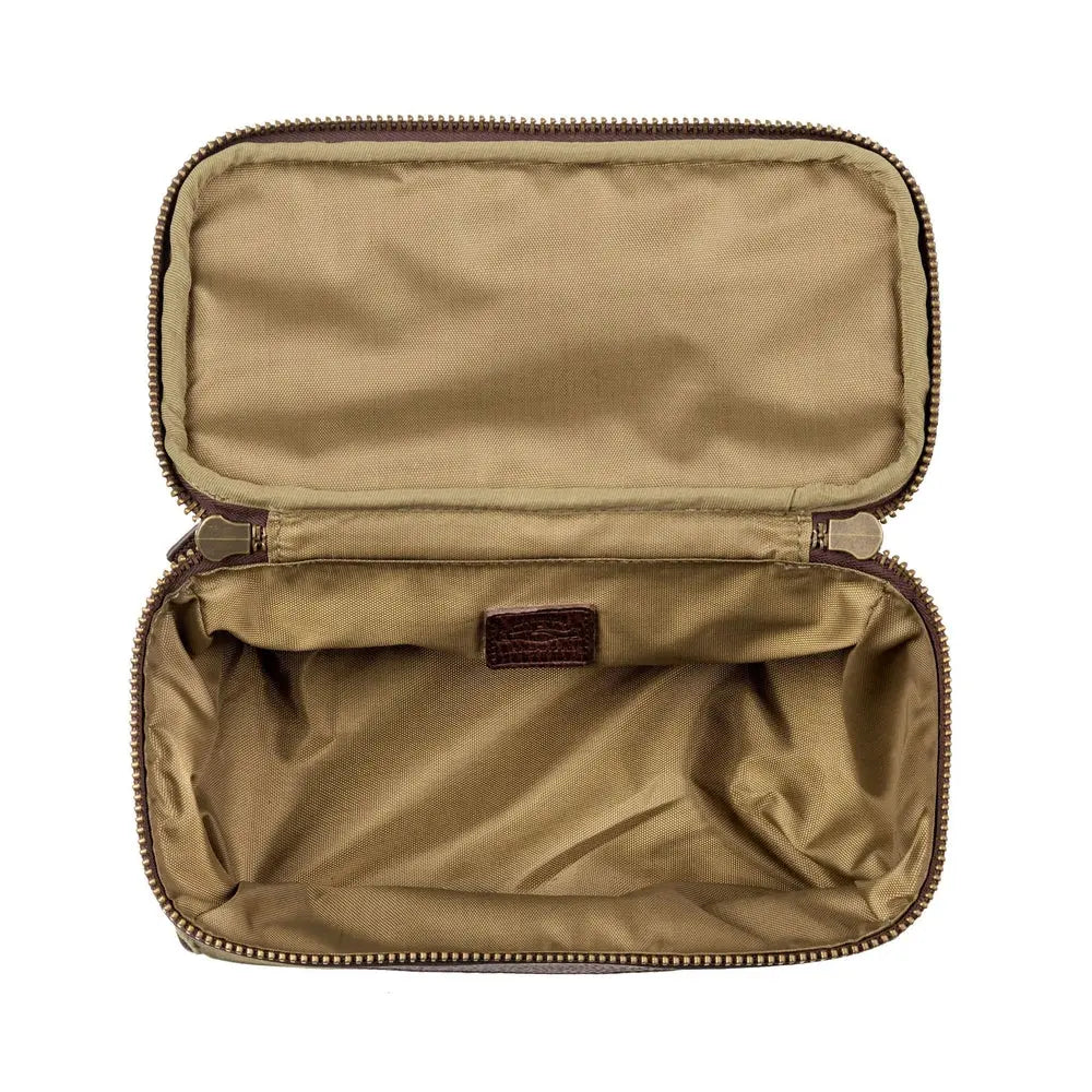 White Wing Waxed Canvas Hunting Shell Bag by Mission Mercantile Leather Goods, handmade leather goods detail photo 8