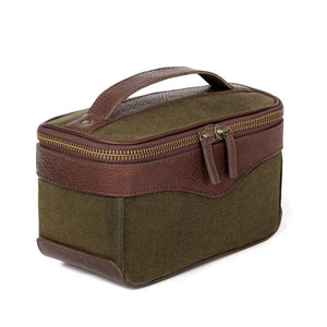 White Wing Waxed Canvas Hunting Shell Bag by Mission Mercantile Leather Goods, handmade leather goods detail photo 11