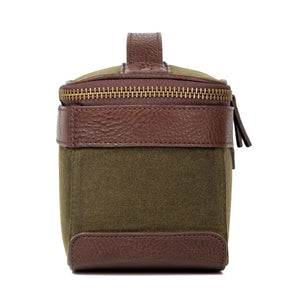 White Wing Waxed Canvas Hunting Shell Bag by Mission Mercantile Leather Goods, handmade leather goods detail photo 13